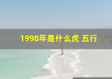 1998年是什么虎 五行